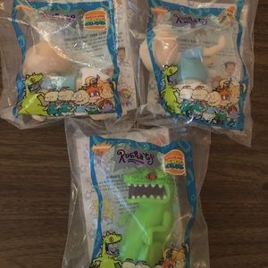 3 Burger King 1998 Nickelodeon Rugrat Reptar Tommy